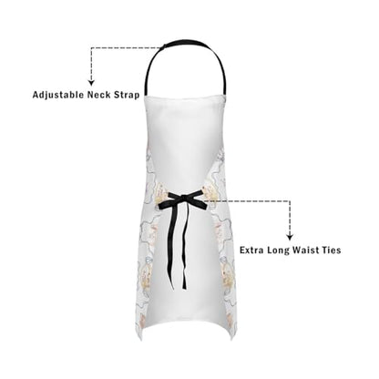 Castle Fairy Cute Rabbit Deer Kitchen Apron - color: Bow Rabbit