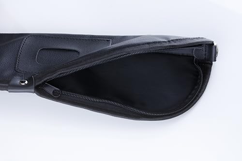 Billiard Pool Stick Bag,1 X 1 PU Pool Cue Cases,Soft 2-Piece Pool Stick Case, Pool Table Accessories（Available in 2 Colors） - color: Black