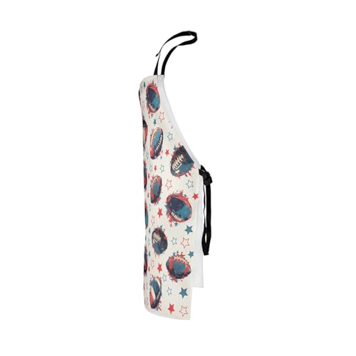 Manfei Volleyball Kids Kitchen Apron - color: Red Blue