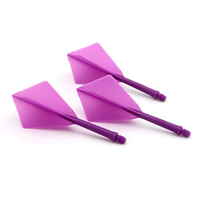 CUESOUL ROST Integrated Dart Shaft and Flights Medium,Diamond Shape,Set of 3 - color: Purple