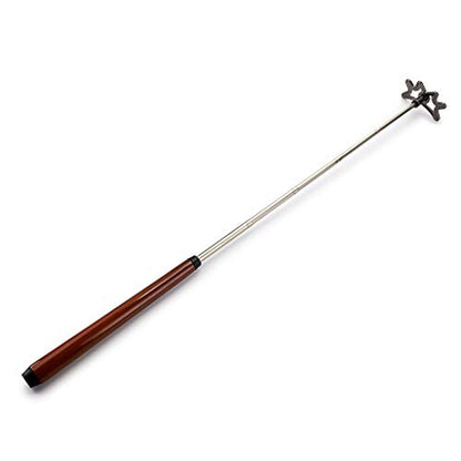 OwnMy Retractable Billiards Bridge Stick with Removable Bridge Head and Wood Handle, Pool Stick Length extends up to 35CM - 140CM, Billiards Pool Cue Accessory