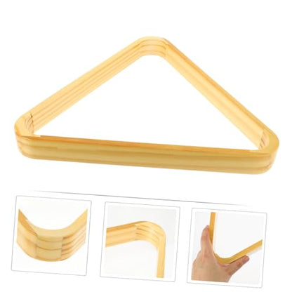 2pcs Solid Wood Pool Billiard Rack Triangle Holder for Snooker Easy Installation Billiard Accessories for Pool Table Setup Scratch-Resistant Design