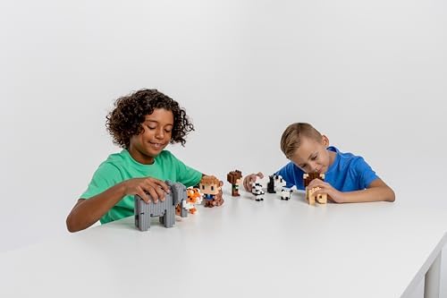 Pix Brix - Toy Pixel Art Kit - African Elephant, 906 Pieces - Patented Slide + Stack Pixel Puzzle Building Bricks, Build & Collect Animals - Stem Toys, Ages 6 Plus - style: African Elephant