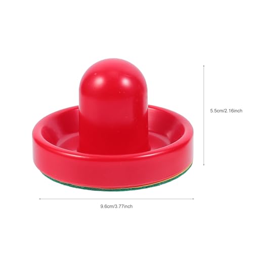 Air Hockey Table Replacement Accessories Plastic Pushers and Pucks with Felt Bottom Pads Fast Gliding Plastic Air Hockey Puck and Pusher Kit for Game Tables