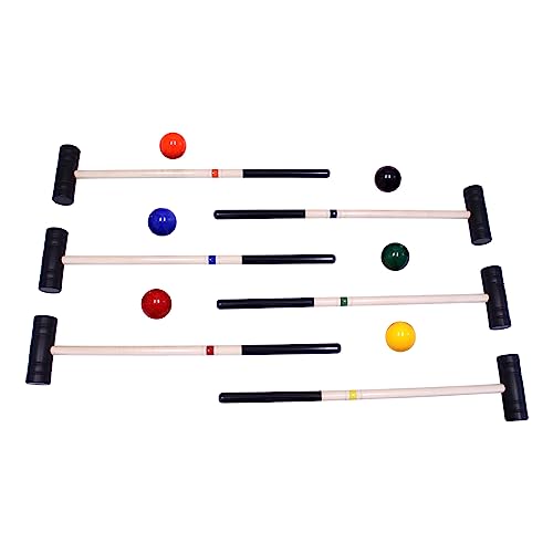 Deluxe Flag Croquet Golf Game Set - size: 6 Player Set