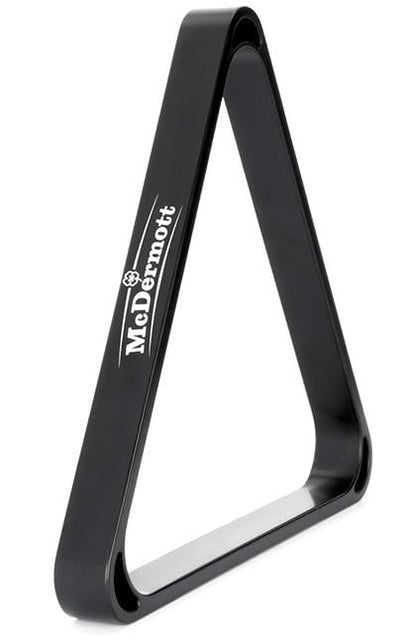 McDermott Black 8-Ball Billiards Ball Rack Triangle w Graphics & Logos