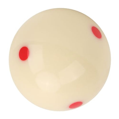 Billiard Training Ball WearResistant 57.2mm DotSpot Cue Ball for Practice for Players, Resin Material Improved Skills - color: Red Dot