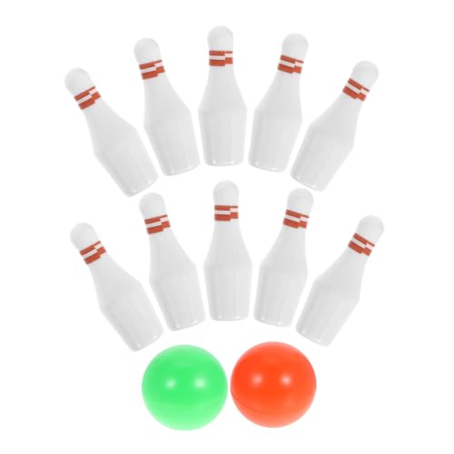 Vaguelly Miniature Bowling Set for Dollhouse Decor Portable Mini House Bowling with Pins and Balls Scale Indoor Game Enhancing Imagination and Hands Skills