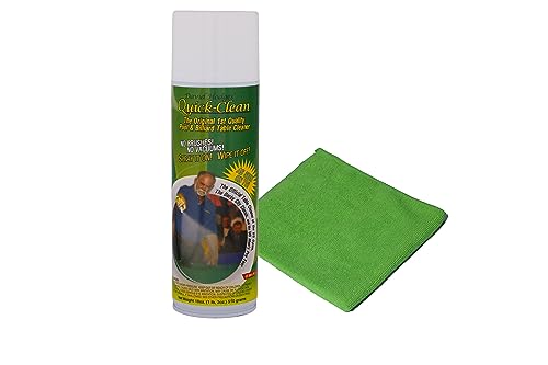 Quick Clean Pool Table Felt Cleaner - Starter Kit #1- Cleaner & Towel