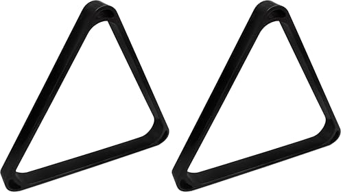 OKKO Billiard Pool Table Heavy-Duty Deluxe Plastic 8 Ball Triangle Rack for 2 1/4" Pool Balls - size: for 2 1/4" pool balls (Pack of 2)