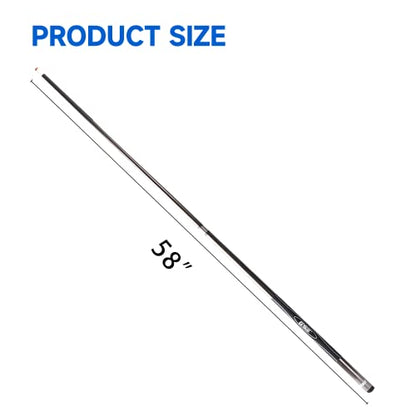 GSE Games & Sports Expert 58" 2-Piece Fiberglass Graphite Composite Billiard Pool Cue Sticks (Several Colors Available, Weight from 18oz, 19oz, 20oz, 21oz) - color: Grey, style: 21oz