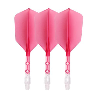CUESOUL ROST T19 Integrated Dart Shaft and Flight Slim Shape M Size 28mm - color: Rose Red