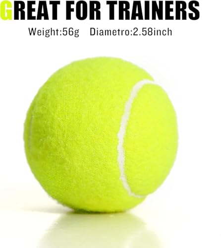 60/120 Pack Tennis Balls, Training Tennis Balls, Pet Dog Playing Balls, Practice Tennis Balls with Mesh Bag for Transport and Beginner Training - color: Yellow-120 pack（used)