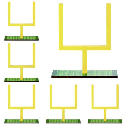 6 Pcs Field Goal Post Centerpieces, Football Theme Celebration Decorations, Sports Events Tabletop Decor