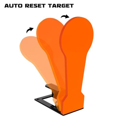 Highwild 3/8" AR500 Classic Popper Steel Shooting Target 12" Auto Reset Target for Shooting Range Outdoor - color: Auto Reset Target