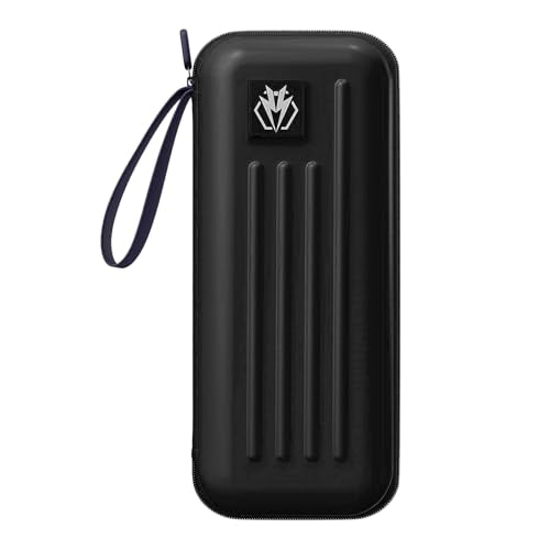 Dart Case,Darts Carrying Case Holds 3 Darts and Extra Accessories,Built-In Storage Tubes and Pockets for Flights, Tips, Shafts ect - color: black