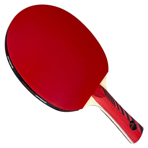 Counterstrike Omega Wolf Paddle Bundle (Includes Hard Case & 6 Balls) | Ping Pong Paddle | Offensive Table Tennis Paddle | ITTF Approved | Ping Pong Set - color: Blue Matte Fiber Paddle Hard Case