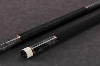 Pool Cue Stick Genuine Leather Cowhide Grip 58" 19 20oz 2 Piece with 12.5mm Tip,Canadian Maple Pro Billiard Cue,for Adults/Beginner/Pro Player. - color: Grey-20oz-Velvet Paint Grip-Only Cue