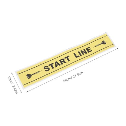 2pcs Dart Toe Line Floor Marker Sticker, Dart Throw Line Sticker, Waterproof PVC Decal for Game Room Home Bar Dartboard Accessories