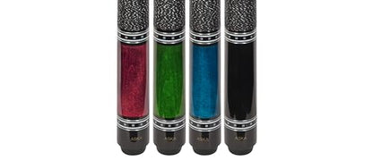 ASKA Set of 4 L9 Pool Cue Sticks 58", 2-Piece Construction, 5/16x18 Joint, Hard Rock Canadian Maple, 13mm Hard Leather Tip