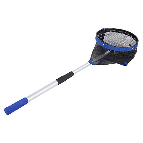 Large Capacity Table Tennis Ball Pickup Storage Net Portable Ball Picker Container with Retractable Handle and Angle