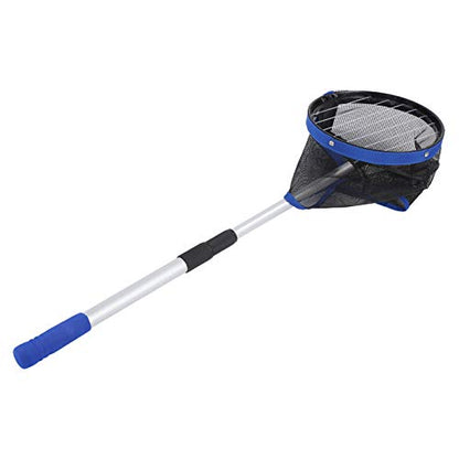 Large Capacity Table Tennis Ball Pickup Storage Net Portable Ball Picker Container with Retractable Handle and Angle