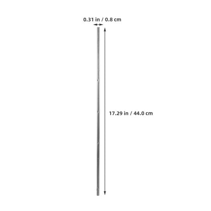 SUPVOX 4Pcs Foosball Rods Replacement Parts: 8mm Diameter Iron Soccer Poles for 0.5m Table Football Machine - Heavy Duty Metal Operation Bars for Kids Mini Foosball Table (No Handles)