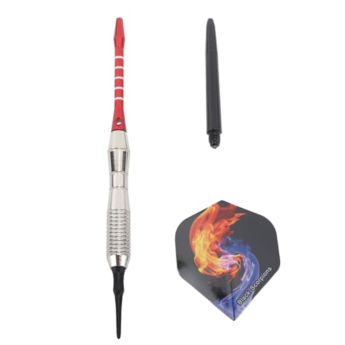 plplaaoo Soft Tip Darts Professional Plastic Aluminum Shafts Indoor Dartboard Games Set for Beginners 3PCS with Storage Box