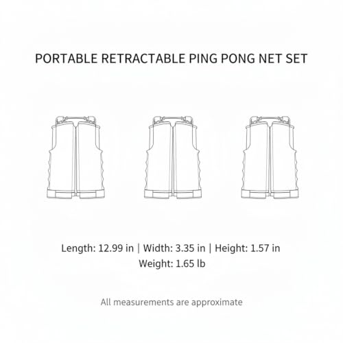 Portable Retractable Ping Pong Net Set with 2 Rackets & 3 Balls, Tool-Free Clamp for Any Flat Table - color: Black