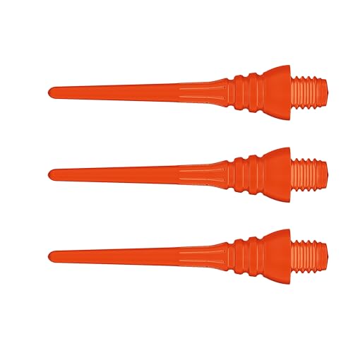 Winmau Darts Triton Soft Tip Points - Points for Electronic Dart Board - Available in White, Black, Red, Orange, Yellow & Blue - color: Orange