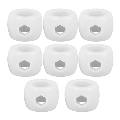 ABOOFAN 8pcs Plastic Foosball Locator Rings Replacement Parts for Table Football Rod Positioners Accessories for Foosball Tables Safe Polished Surface