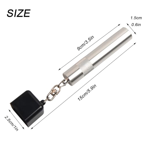 LAKE OF FIRE 3-in-1 Snooker/Pool Cue Tip Shaper with Repair Tool, Cue Tip Storage, and Billiard Chalk Holder - color: Silvery