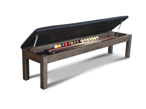 Nixon Billiards - Birdy Slate Billiard Pool Table- Grayson Grey - 7ft and 8ft - Whiteglove - size: 7FT WG installation (No), style: Club master II