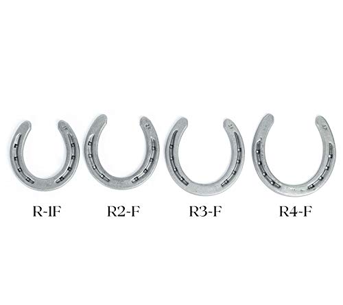 Steel Horseshoes Set for Horses, Crafts, Decorations and Backyard Games - Size 0 - R3-F - Sand Blasted 40 Shoes