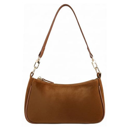 VODIU Clutch Tote Handbags with 2 Removable Straps and Zipper Closure Crossbody Bags Shoulder Purse Handbag for Women - color: C-brown