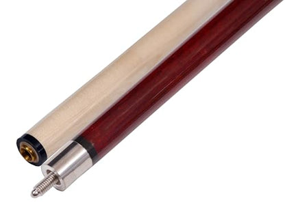 Accuplay Billiards 58" - 2 Piece Break Pool Cue Stick Made of Hardwood Canadian Maple - 23 Ounce Choose Black, Red, Green or Blue - color: Red