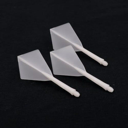 CUESOUL Rost AK5 Integrated Dart Shaft and Flights Transparent Color-S/M/L - color: Diamond Shape, size: M-28mm