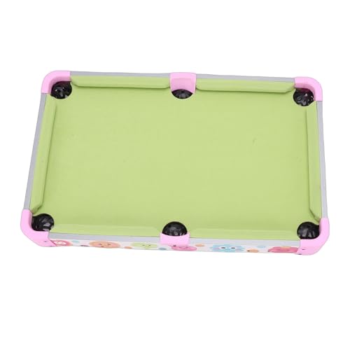 Mini Pool Table, 51x32cm Portable Children Desktop Pool Table, Locking Legs with Balls & Cues, Ideal for Indoor Family Entertainment & Parent Child Bonding