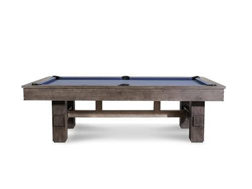 Nixon Billiards - Kemp Slate Billiard Pool Table (Grayson Gray, 7FT and 8FT) - size: 8FT Without Installation