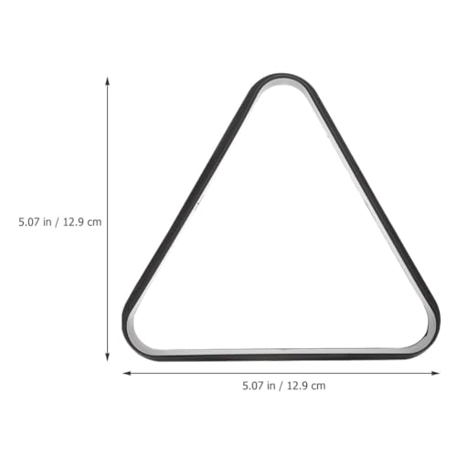 Yardwe Mini Triangle Pool Rack Billiard Ball Triangle Rack Diamond Rack Pool Table Ball Holder Positioning Rack for Miniature Pool Billiards Accessory - size: 12.9X12.9CM (Pack of 2)