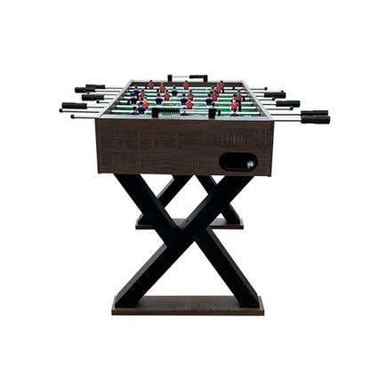 KICK Drias 48" Foosball Table – Compact Indoor Game Table - color: Brown