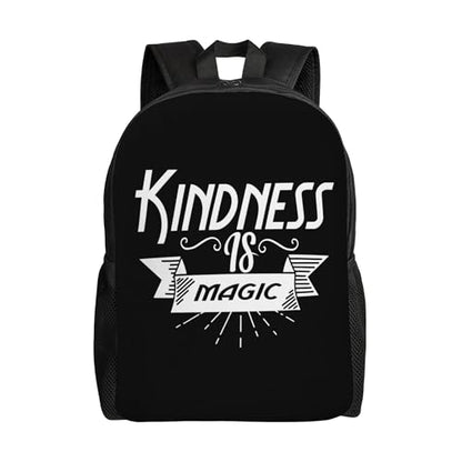 Kindhess Is Magic World Kindhess Day Inspirational Quote About Kindness Inspirational Backpacks For Men Women Book Bag Travel Hiking Camping Work Lightweight - color: Ye23