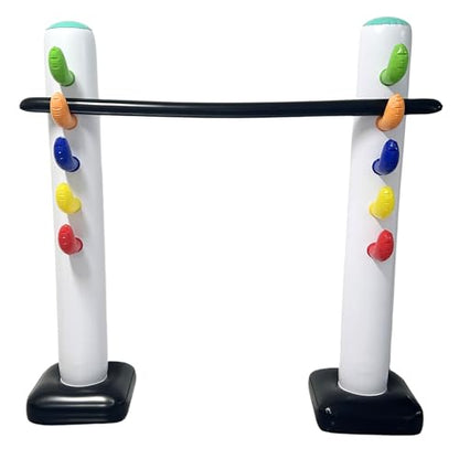 4E's Novelty Inflatable Limbo Game for Kids Adults 62" Luau Party Game, Indoor Outdoor Inflatable Lawn Yard Games, Summer Hawaiian Birthday Activity Carnival Game