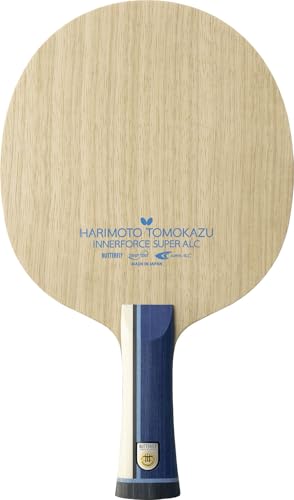 Butterfly Harimoto Innerforce Super ALC Table Tennis Blade - Available in Anatomic, Flared, or Straight Shakehand Handle Styles - Professional Table Tennis Blade - Made in Japan - size: FL