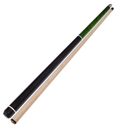 Accuplay Billiards 58" - 2 Piece Break Pool Cue Stick Made of Hardwood Canadian Maple - 23 Ounce Choose Black, Red, Green or Blue - color: Green