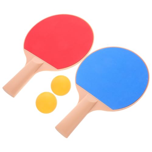 Table Tennis Set Plastic Elastic Ping Pong Balls, Long Handle Paddles 2pcs, Outdoor Recreation Training Equipment for Ages