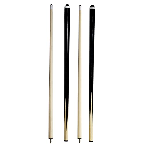 Pool Sticks 2-Piece 58 Inch Wooden Billiard Cue Hard Wood Pool Cues 19-21 oz Economic Cues Good for House and Bar Use American Pool Game Practice Cues for Begginer Starters, Set of 2
