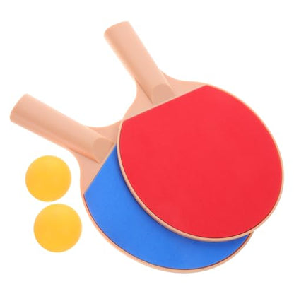 Outanaya Table Tennis Racket Set Pong Paddle Plastic Elasticity Bat for Outdoor Games