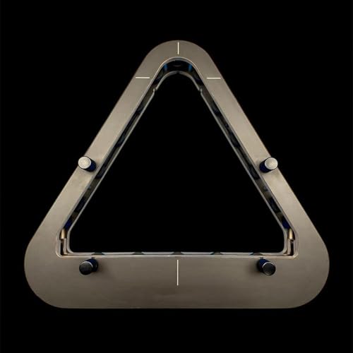 Precisions-Engineered Professional Billiard Rack System Adjustable Lock System Billiards Accessories That Eliminates Gaps for Wood Billiard 8-Ball/9-Ball Pro Triangles/Diamonds Pool Balls Racks - size: Triangle