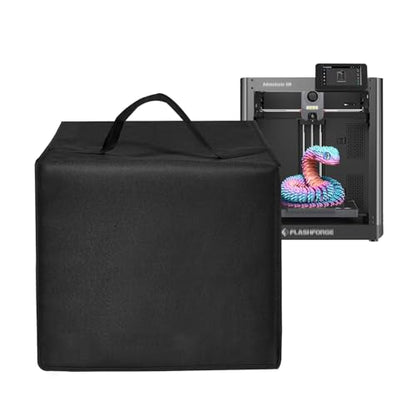 3D Printer Cover Heavy Duty Waterproof Anti-static Nylon Lid for FLASHFORGE Adventurer 5M 3D Printer,3D Printer Universal Protective Case (Black) - color: Black